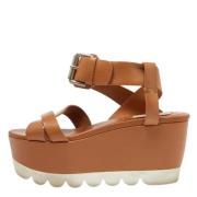 Chloé Pre-owned Pre-owned Laeder sandaler Brown, Dam