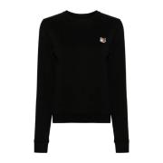 Maison Kitsuné Svart Sweatshirt Aw24 Damkläder Black, Dam