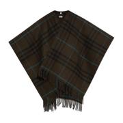 Burberry Ull Poncho Multicolor, Dam