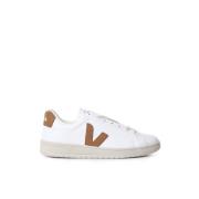 Veja Vit Karamell Läder Sneakers White, Herr