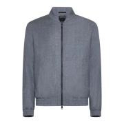 Ermenegildo Zegna Techmerino Bomberjacka Gray, Herr