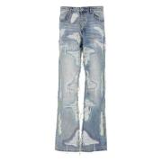 Who Decides War Blå Bomullsjeans med Nitar och Rippade Detaljer Blue, ...