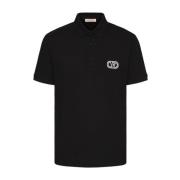 Valentino Svarta T-shirts och Polos VLogo Signature Black, Herr