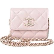 Chanel Vintage Pre-owned Tyg chanel-vskor Pink, Dam