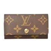 Louis Vuitton Vintage Pre-owned Canvas nyckelhllare Brown, Dam