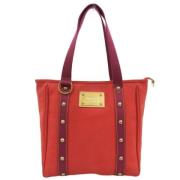 Louis Vuitton Vintage Pre-owned Tyg louis-vuitton-vskor Red, Dam