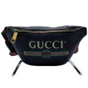 Gucci Vintage Pre-owned Laeder gucci-vskor Black, Dam