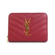 Yves Saint Laurent Vintage Pre-owned Laeder plnbcker Red, Dam