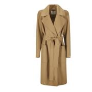 Sportmax Veleno Coat - Stiligt ytterplagg för kvinnor Brown, Dam