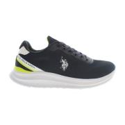 U.s. Polo Assn. Blå Logo Sneakers Stiligt Design Blue, Herr