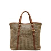 Prada Vintage Pre-owned Canvas prada-vskor Brown, Dam