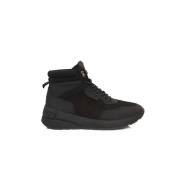 Cerruti 1881 Svart Läder Hög Sneaker Black, Herr