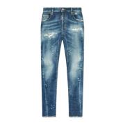 Dsquared2 Tidy Biker Jeans Blue, Herr