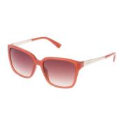 Nina Ricci Rosa Acetat Solglasögon för Kvinnor Pink, Dam