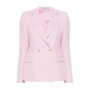 Tagliatore Rosa Bouclé J-Albar Blazer Pink, Dam