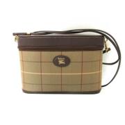 Burberry Vintage Pre-owned Tyg axelremsvskor Beige, Dam