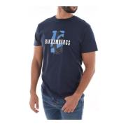 Bikkembergs Herr Logo Print T-shirt Blue, Herr