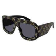 Gucci Stiliga solglasögon i svart Black, Unisex