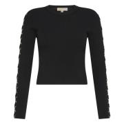 Michael Kors Svart Sweater Kollektion Black, Dam