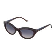 Carolina Herrera Brun Acetat Solglasögon för Kvinnor Brown, Dam