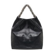 Orciani Svart Shopper Väska Aw24 Black, Dam