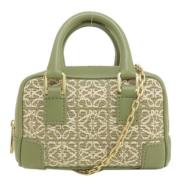 Loewe Pre-owned Pre-owned Canvas handvskor Green, Dam