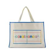 Casablanca Gul Stickad Shopper Väska Multicolor, Dam