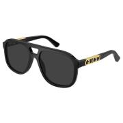 Gucci Svart/Grå Solglasögon Gg1188S Black, Unisex