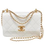 Chanel Vintage Pre-owned Laeder chanel-vskor White, Dam