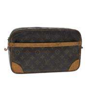 Louis Vuitton Vintage Pre-owned Canvas kuvertvskor Brown, Dam