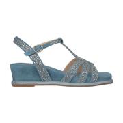 Alma EN Pena Glitter Kil Sandal med Fyrkantig Tå Blue, Dam