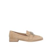 Alma EN Pena Stirrup Rhinestone Moccasins Beige, Dam