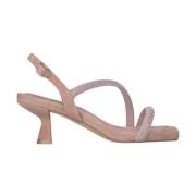 Alma EN Pena Glitter lågklackad sandal Pink, Dam