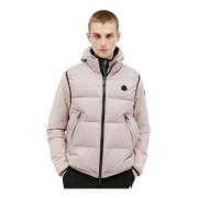 Moncler Quiltad Gilet med Logopatch Pink, Herr