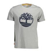 Timberland Stilig Logo Print T-shirt Gray, Herr