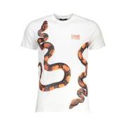 Cavalli Class Tryckt Logot-shirt White, Herr