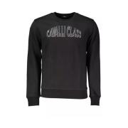 Cavalli Class Elegant Broderad Svart Tröja Black, Herr