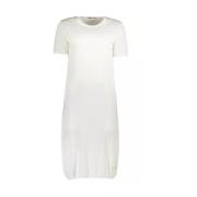 Cavalli Class Elegant vit broderad kort klänning White, Dam