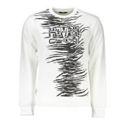 Cavalli Class Herr Logo Print Sweatshirt White, Herr