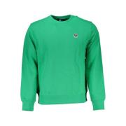 North Sails Grön Bomullsweatshirt med Applique-logotyp Green, Herr