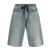 Balenciaga Denim Bermuda Shorts Blue, Herr