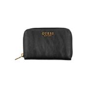 Guess Elegant svart plånbok med dragkedja Black, Dam