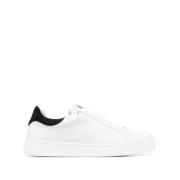 Lanvin Vita Svarta Sneakers White, Herr