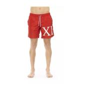 Bikkembergs Gradient Badshorts Red, Herr