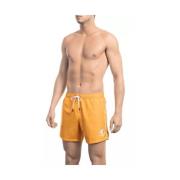 Bikkembergs Orange Swimshorts med Frontprint Orange, Herr