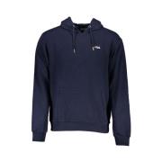 Fila Blå Hoodie i Bomullsblandning Blue, Herr