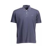 Gant Broderad kortärmad polotröja Blue, Herr