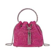 Alma EN Pena Rhinestone Clutch Väska Pink, Dam