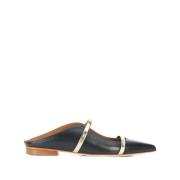 Malone Souliers Svarta platta Mules Maureen skor Black, Dam