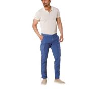 Mason's Extra Slim Cargo Byxor i Twill Blue, Herr